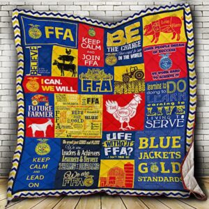 Ffa Forever Blue Quilt -M0508-6  Quilt